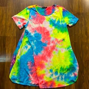 Tie Dye Soft Touch Dress Size 1X NEVER WORN, NO TAGS